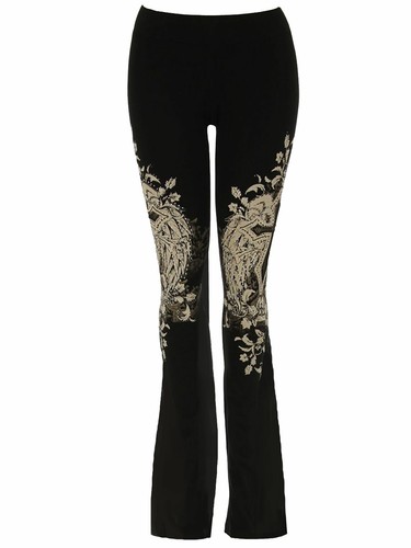 MARITHE + FRANCOIS GIRBAUD Cutting Button Design Flare Pants Size