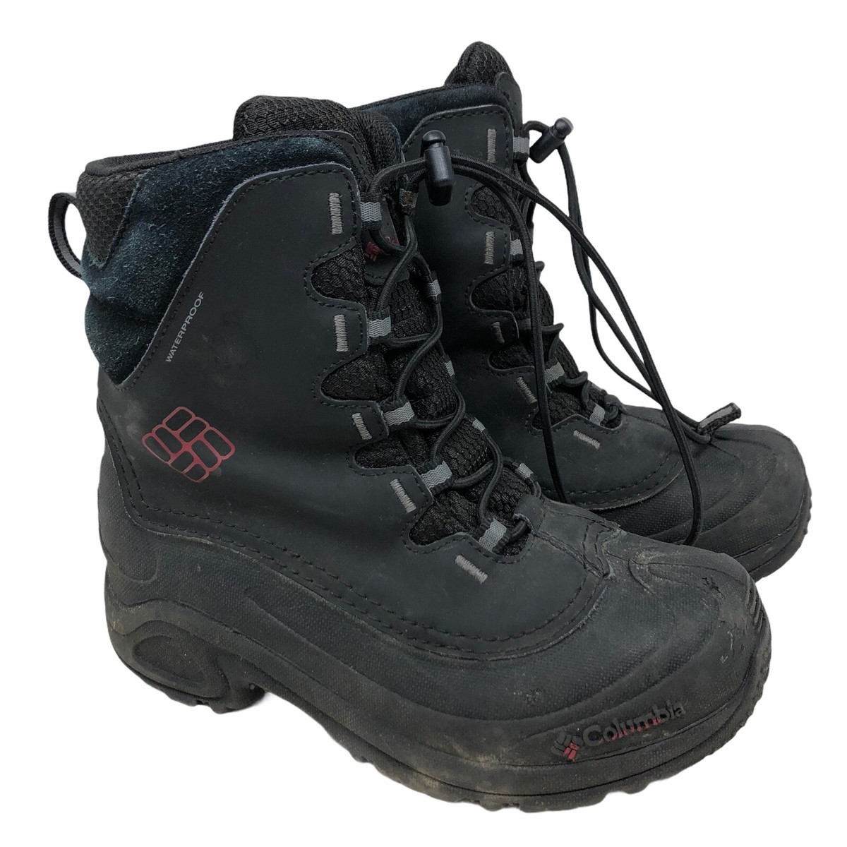 Columbia Kids Black and Gray Waterproof Hiking Boots Little Kids main image 3