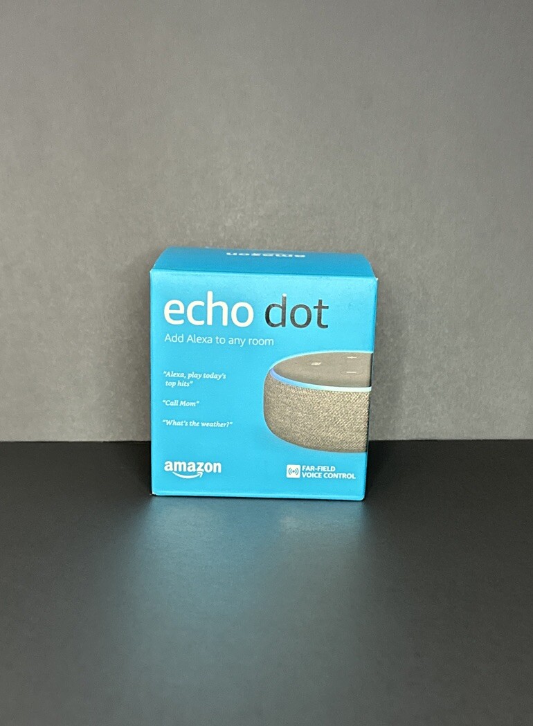 Echo Dot 3rd Gen Smart Speaker with Alexa in Grey  -image