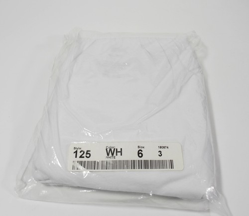Bragas calzoncillos blancas 100 % algodón National vintage nuevas sin etiquetas - 3 pares - talla 6 - Imagen 3 de 4