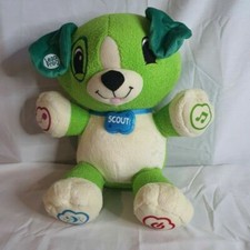 Leapfrog My Pal Scout Plush 12' Learning Musical Toy Green Talking Light-Up Dog