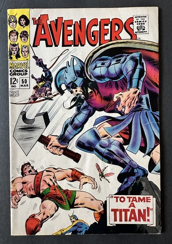 Marvel Comics AVENGERS #50 | 1968 | Olympus | Hercules | Silver Age
