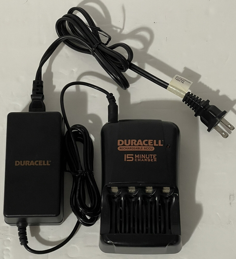 DURACELL CEF15NC 15 MIN AA /AAA BATTERY CHARGER + AC ADAPTER CEF15ADPUS J4.3 eBay