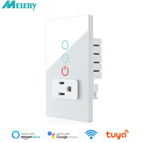 Melery Wifi Smart Light Switch Stairs Socket Plug Outlet Intelligent Panel Remot