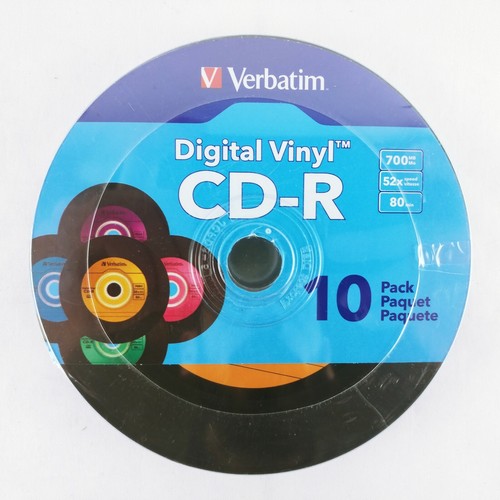Verbatim Digital Vinyl CDR 10 Pack 700MB, 52x Speed, 80 Minutes