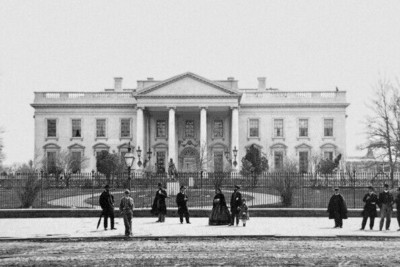 1860 Washington D.C. WHITE HOUSE North Facade Print 4x6 Photo