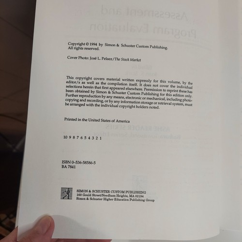 ASHE Reader on Assessment Program Evaluation First Edition - Imagen 8 de 13
