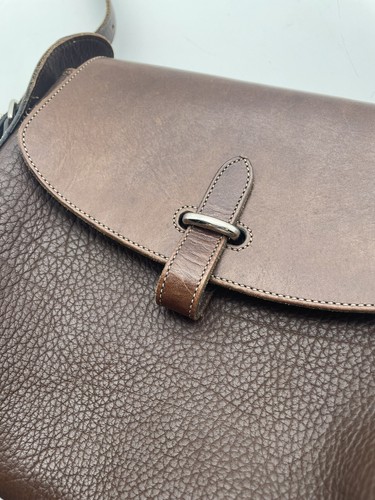 Vintage Dooney & Bourke Two Tone Brown Leather Shoulder Bag Purse - Picture 2 of 16
