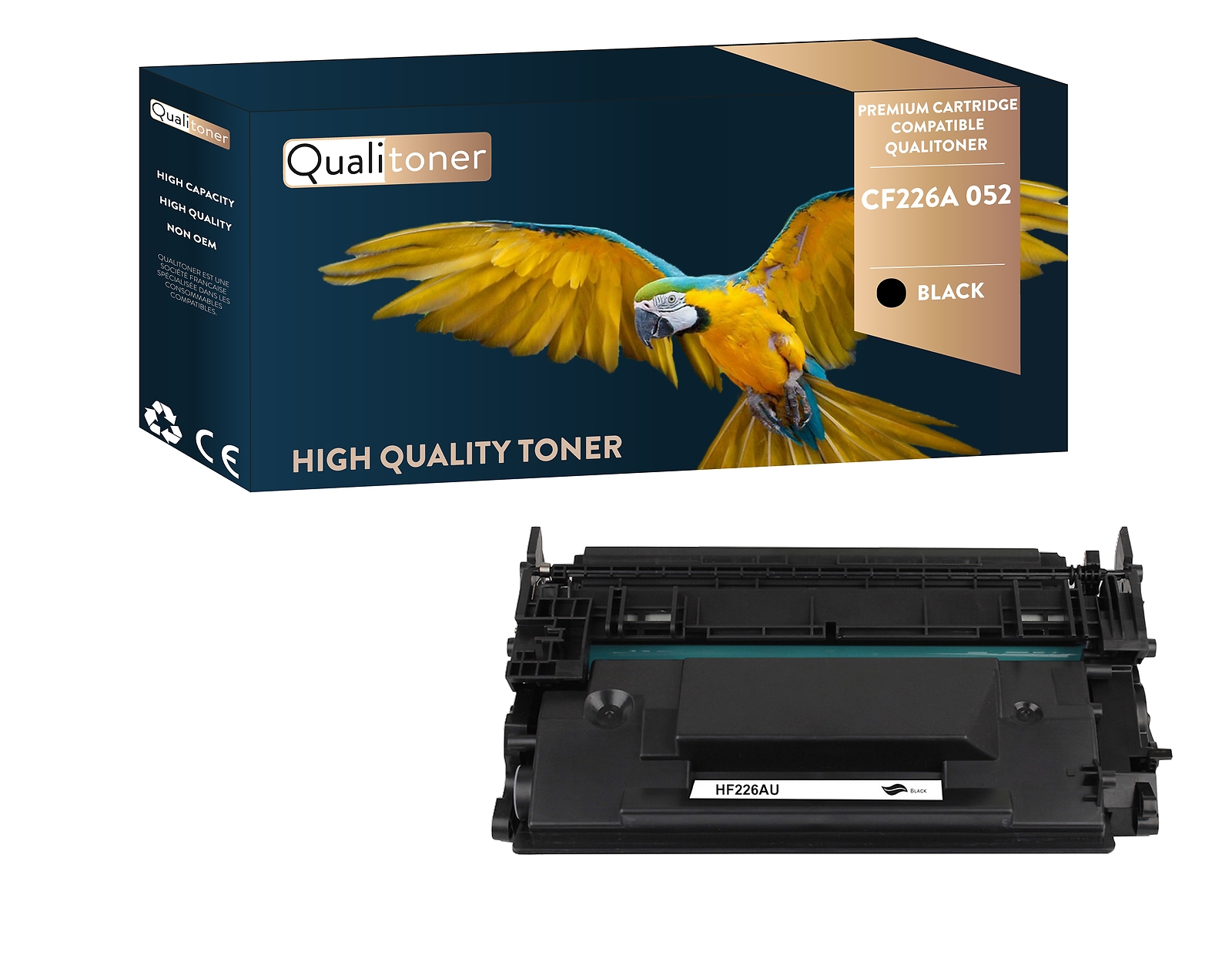 Toner noir CF226A compatible avec imprimantes HP LaserJet Pro par QUALITONER