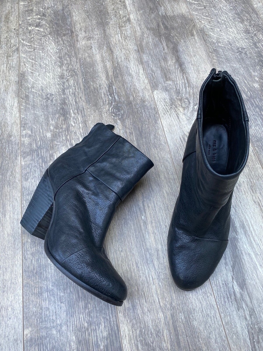 Rag & Bone Womens Classic 🖤 Newbury Ankle Boots Back Zip Rag & Bone Womens Classic 🖤 Newbury Ankle Boots Back Zip