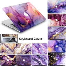 Purple Marble Case For Macbook M5 Pro 14 Air 13 15 16 12 11 inch Keyboard Cover
