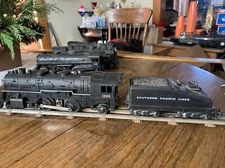 Marx #1666 Steam Locomotive With Southern Pacific Tender