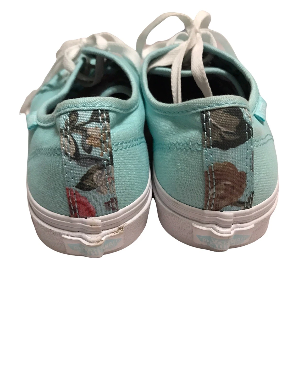 Sneakers Vans verde come nuove autentiche stringate donna U.S. 8 5