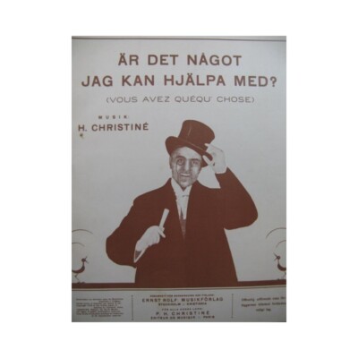 Christine Henri Ha Det Nagot Jag Kan Hjälpa Med ? Gesang Piano 1916