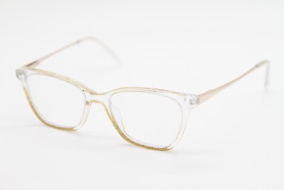 BEBE BB5203 204 TAUPE CRYSTAL GOLD AUTHENTIC EYEGLASSES 52-17