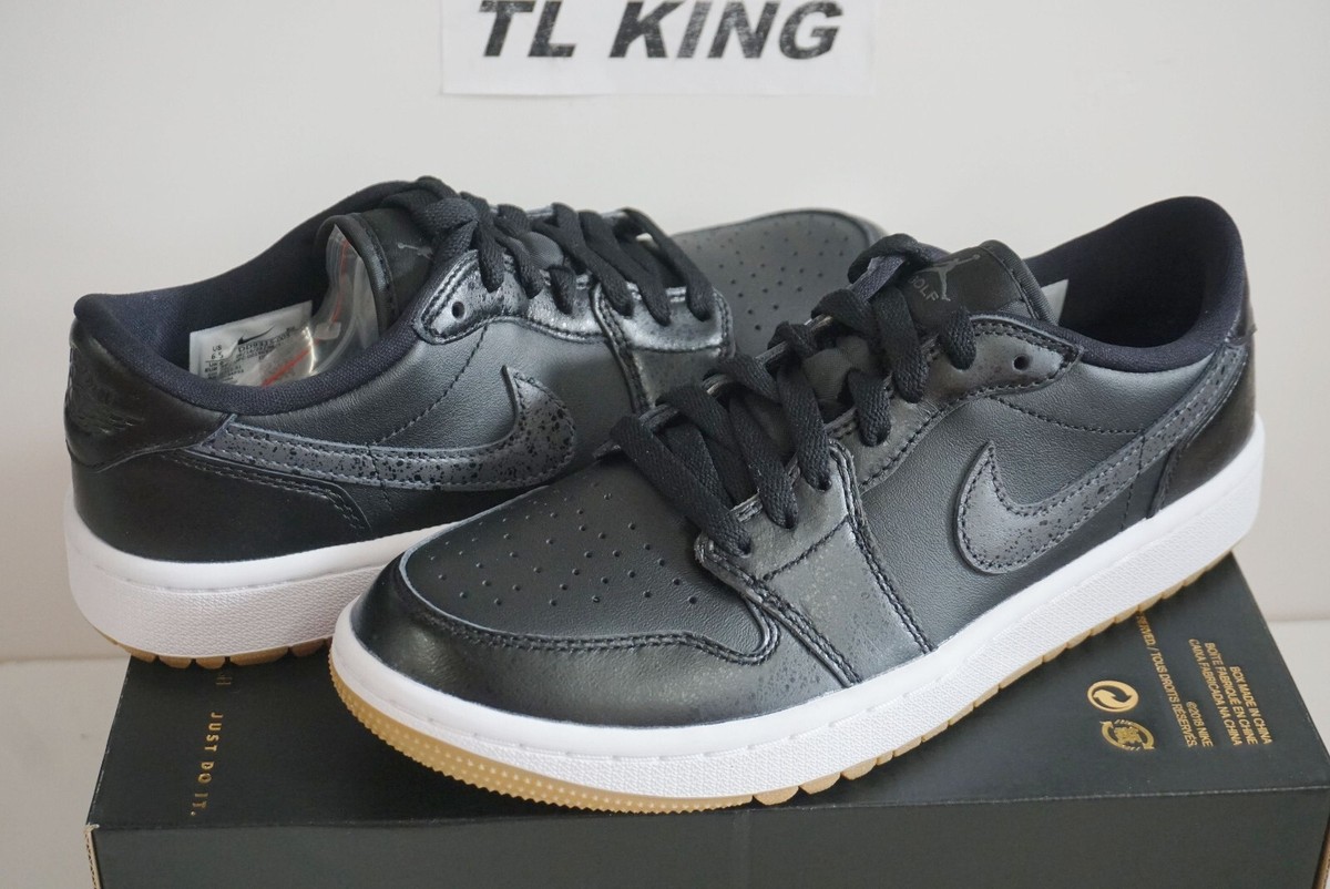 Nike Air Jordan 1 Low G Golf Spikeless AJ1 Black Gum Limited