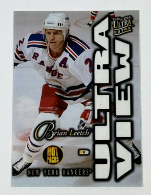 1995-96 Fleer Ultra Extra ''Ultra View'' BRIAN LEETCH #5 New York Rangers