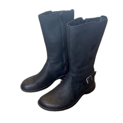 Merrell Andover Peak Tall Black Leather WP Riding boots ladies size 8.5 nwot