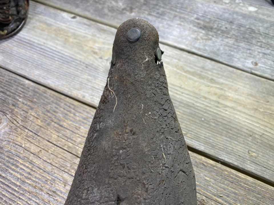 ASIENTO DE SILLÍN DE CUERO BROOKS BICICLETA ANTIGUA DE COLECCIÓN HECHO EN INGLATERRA Foto 4 de 4