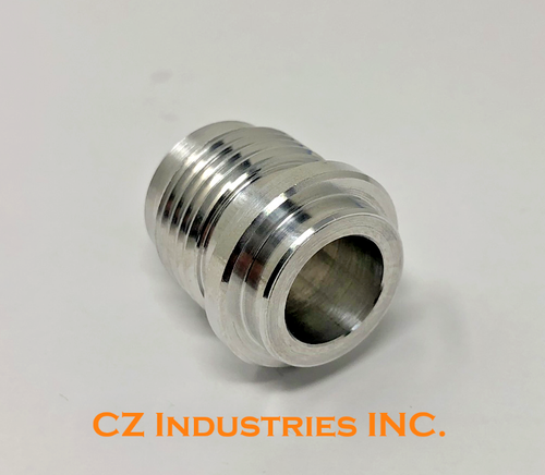AN12 Male Billet 6061-T6 Aluminum Weld-On Fitting Bungs - Qty: 2
