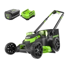 Greenworks 80V 25" Self-Propelled Mower (Dual Battery Port) with 4Ah Battery
