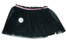 Girls 365 Kids Garanimsls Size 8 Solid Black Lace Scooter Skort TuTu New