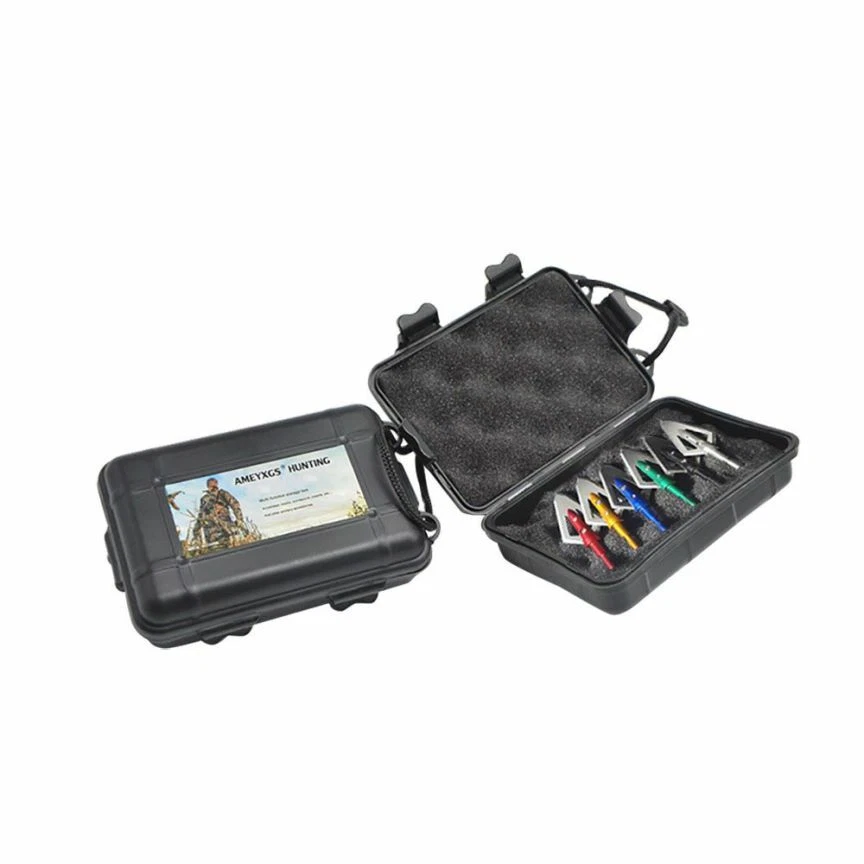 12 X 100gr Archery Arrowhead Broadheads Black Box Bow Hunting Shooting Target - Image 2 of 4