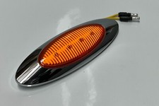 6 Optronics PANELITE Millennium M1 LED Amber 4 Diode Chrome Bezel
