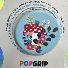 PopSockets PopGrip Swap Top Phone Grip  Stand - Shroom Blooms - NEW Mushroom