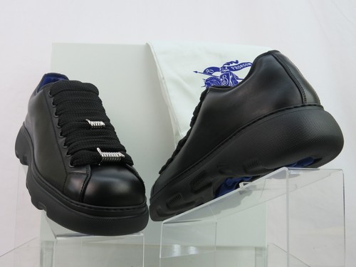 NIB BURBERRY RANGER BLACK LEATHER LACE UP HIKING BOOTS US 11 44 ITALY $990 - Picture 8 of 14