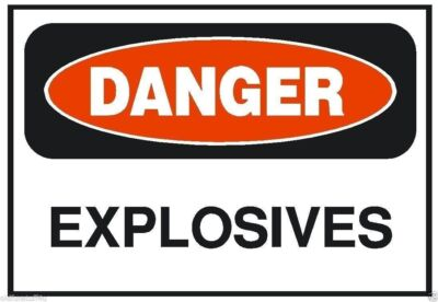 #ad #ad Danger Explosives OSHA Safety Sign Sticker Decal $8.28