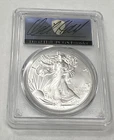 2023 $1 American Silver Eagle PCGS MS70 First Day Of Issue  David Hall Signed