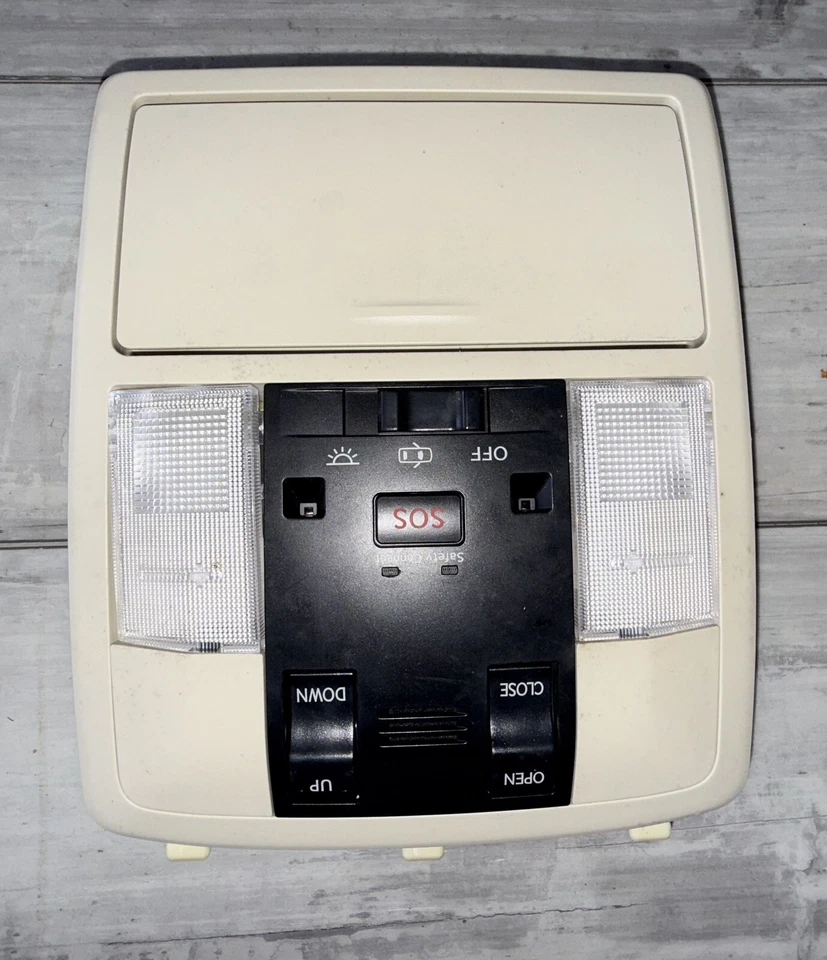 Conjunto de controles de techo corredizo luz domo superior Lexus CT200H 2011-2017 beige tostado Foto 2 de 3