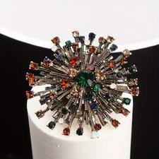 Retro Fashion Creative Personality Snowflake Sunflower Starry Brooch Accessories