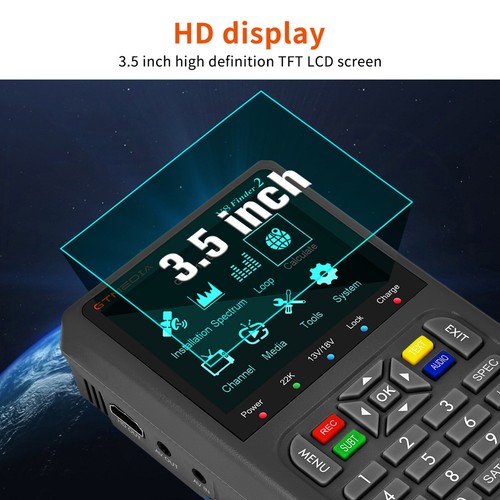 GTMEDIA V8 Finder2 Satelliten Finder DVB-S2/S2X HD LCD Satfinder Messgerät E1U7 - Afbeelding 8 van 12