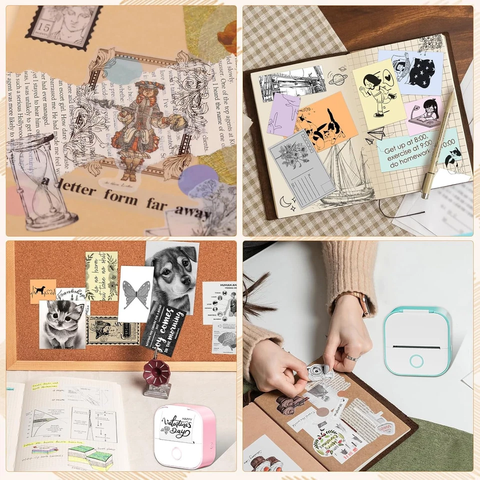 Memoqueen T02 Pink/Yellow/Blue Thermal Paper, Non-Adhesive Color 2 PACK - Image 4 of 4