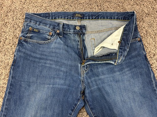 Polo Ralph Lauren Jeans Mens Size 35X32 Blue Denim Classic Fit Cotton - Picture 3 of 12