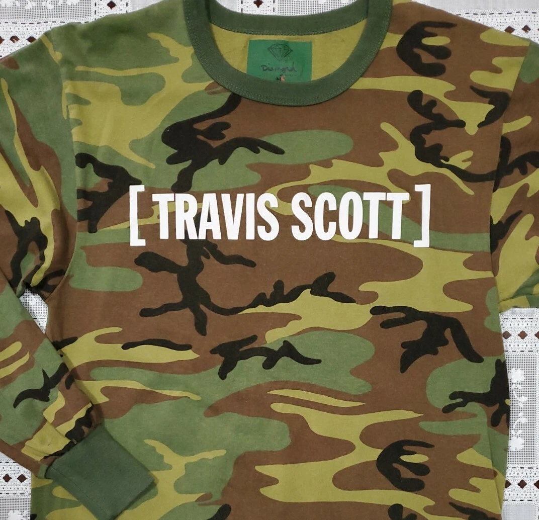 Travis Scott Diamond Supply Co Men s T Shirt Size M Medium Camouflage camo 850