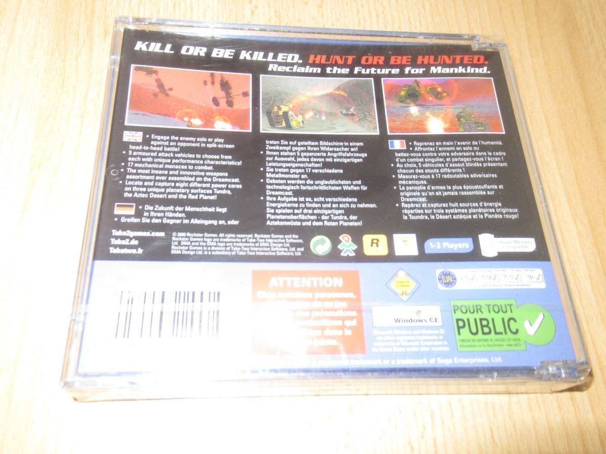 Sega Dreamcast WILD METAL New Sealed Excellent