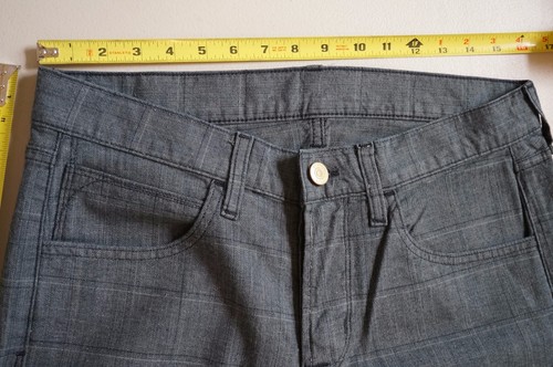 New Hudson Jeans SIZE 32x32 Straight Men's Gray Pattern Jeans RARE - Picture 7 of 8