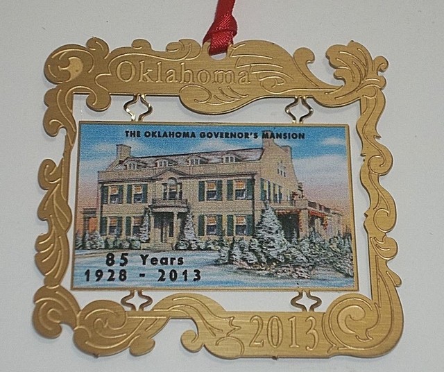 2013 OKLAHOMA State CAPITOL Christmas Tree Ornament GOVERNORS MANSION eBay