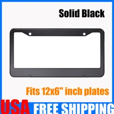 License Plate Frame Tag Cover Metal Stainless Front Back For Car SUV Van Truck..