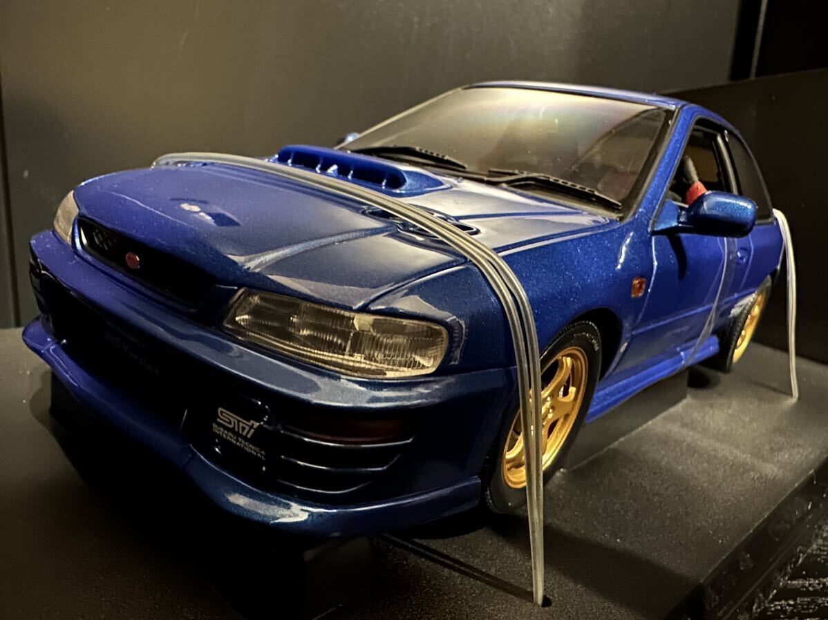 1/18 Autoart SUBARU Impreza WRX TYPE R BLUE WRC 22B Rally GC8 STI 