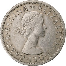 #1220754 Great Britain, Elizabeth II, Florin, Two Shillings, 1956, Copper-nic,