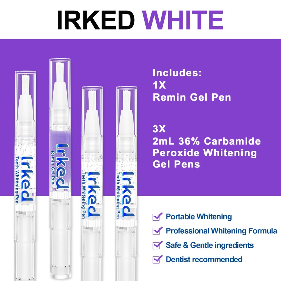 Teeth whitening Gel Pen Kit 3pcs 2ML Gel 1pc Remin Gel for Sensitive