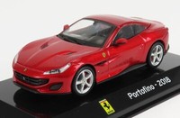 Modellauto Statisch Centauria Ferrari Portofino 2018 Mit Roter Vitrine 1/43