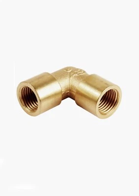 CELTD Brass Elbow 90 Degree Female To Female BSP Thread Fitting Connector Adapter F-F