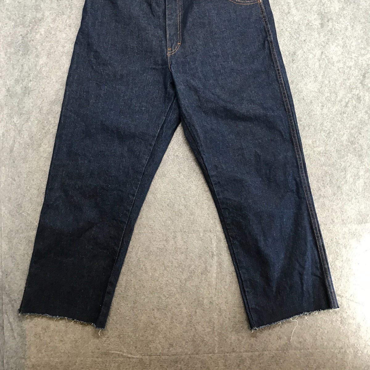 Dickies Jeans Mens Size 36 Dark Wash DIY Cut Off Shortened