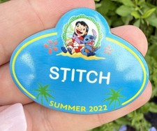 Disney Employee Center DEC Seasonal Nametags Pin Stitch Summer 2022 TWDCS LE400