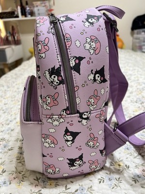 LF Pink & Lavender My Melody Kuromi Mini Backpack LF Sanrio My Melody And Kuromi Mini Backpack main image 3